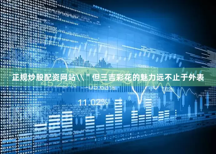 正规炒股配资网站\＂但三吉彩花的魅力远不止于外表